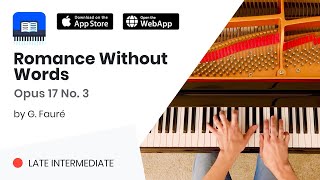 Romance Without Words Op.17 No.3 by G. Fauré
