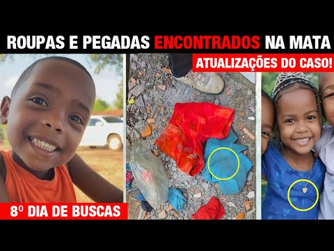 Clothing and footprints found in the woods — 8th day of searches for missing children in Bacabal.