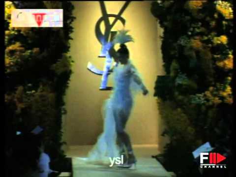 "Yves Saint Laurent" Autumn Winter 2001 Bridalwear Paris & Rome by FashionChannel