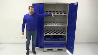 Шкаф для хранения инструмента и технологической оснастки 600х500х1850