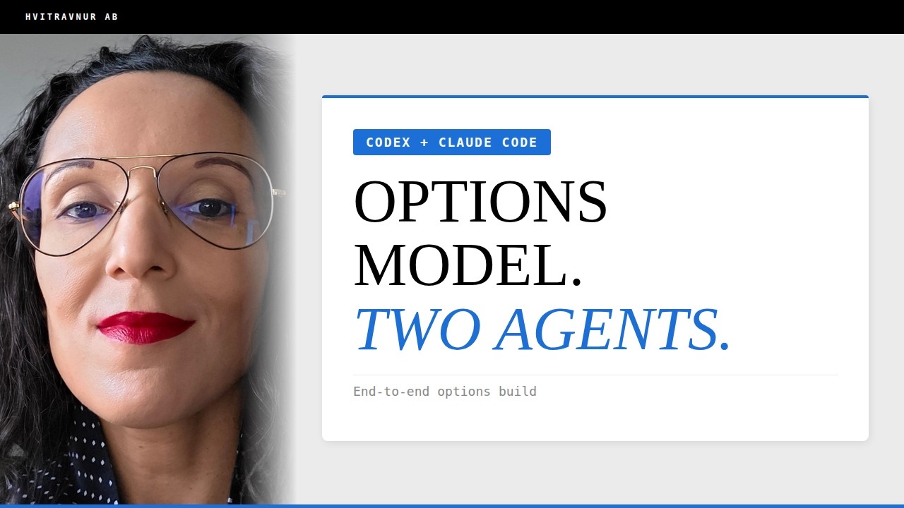 I Built an Options Model With Codex and Claude Code