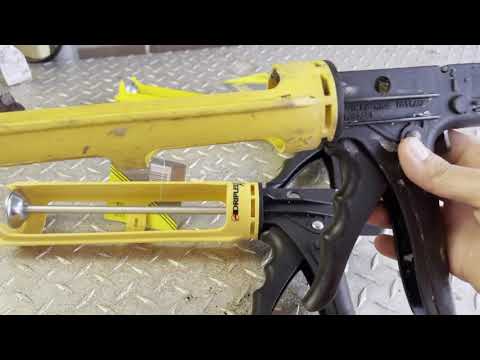 Dripless caulking guns ets 2000 and ets 3000