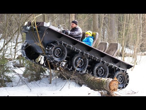 DIY tracked ATV $1000 cost! Hardest tests!