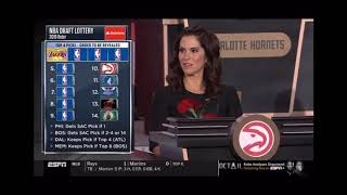 Jami Gertz stars at NBA draft lottery 5-14-2019