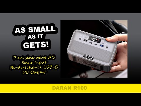 Portable Power Station, PowerUrus 28,000mAh Solar Power Bank, LiFePO4 Battery Backup with 100W/110V AC Outlet, DC & PD Fast Charging, Samll Generator for Dash Cam, Home, Camping, Office, TSA Approved video review thumbnail