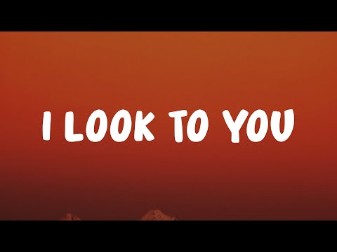 Whitney Houston - I Look to You (Lyrics)