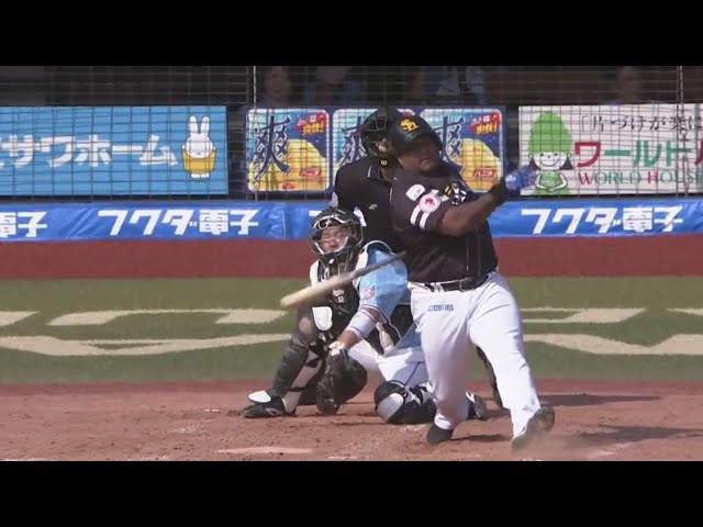 【4回表】ホークス・デスパイネ 左中間へ反撃のタイムリー2ベース!! 2019/5/26 M-H