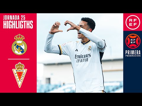 Resumen #PrimeraFederación | Real Madrid Castilla 5-1 Real Murcia CF | Jornada 25, Grupo 2