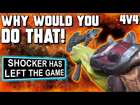 WHY would Shocker DO THAT?! - WC3 4v4 - Grubby
