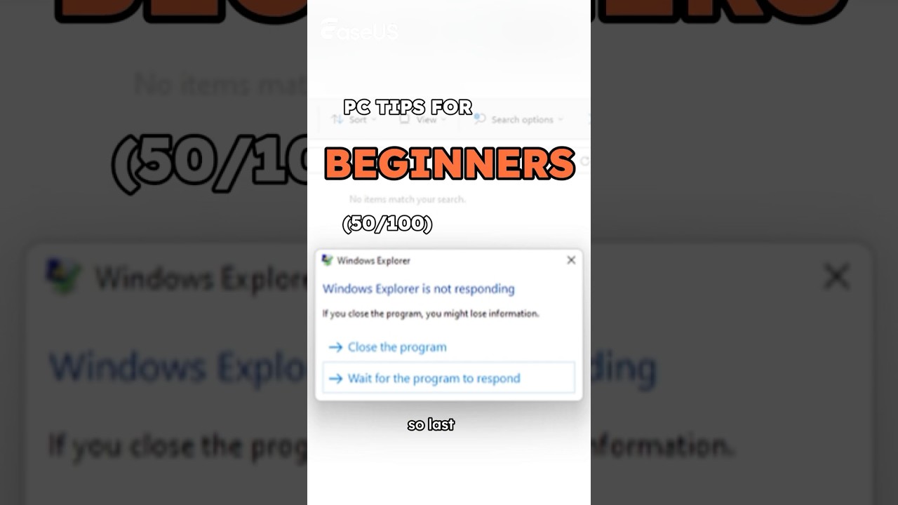 2 More Ways to Fix File Explorer Not Responding #pctips #techtips #fileexplorer