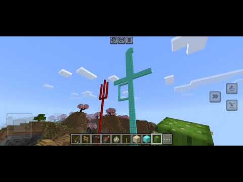 EPIC! Building Devil Pitchfork & God Sword in Minecraft