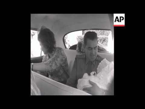 CAN 247 TERESHKOVA AND HUSBAND NIKOLAYEV LEAVING MOSCOW HOSPITAL WITH NEWBORN DAUGHTER