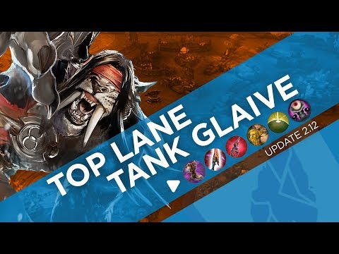 Vainglory 5v5 Gameplay - Top Lane Tank Glaive (Update 2.12)