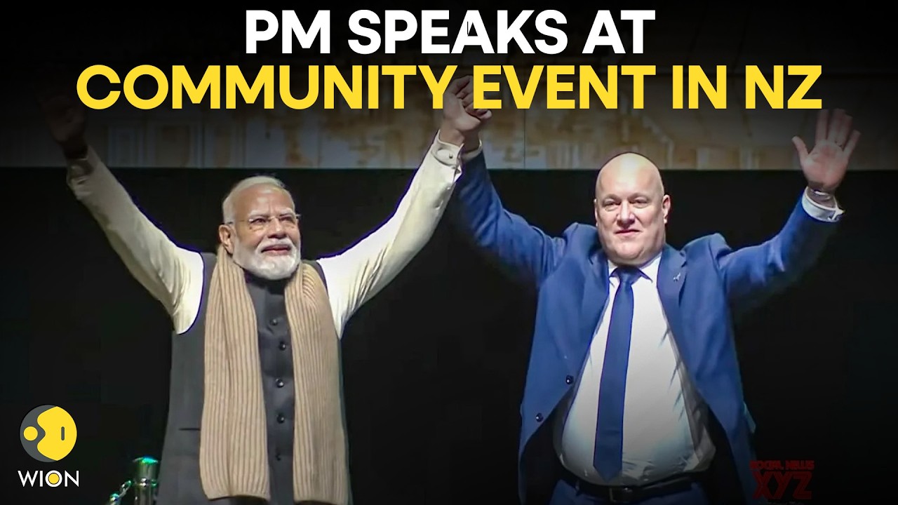 LIVE: PM Modi Participates in a Community Event in Auckland, New Zealand | WION LIVE