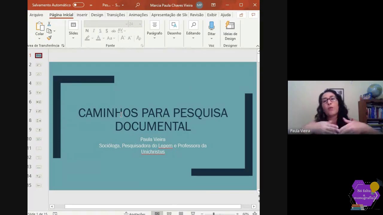Oficina de Pesquisa Documental (Projeto Só Falta a Monografia)