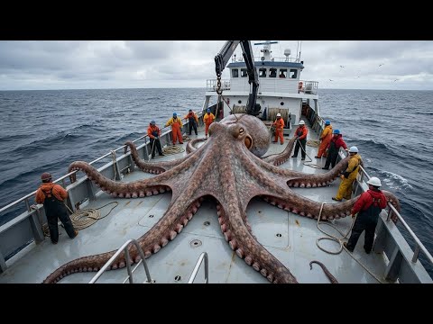 Giant Octopus Hauled On Deck | Real Sea Monster (Documentary)
