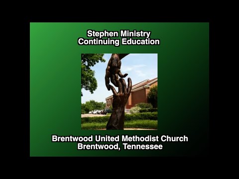 Joe Umberger, "From Recovery to Helping Others Recover," Brentwood UMC, Stephen Ministry 10-24-2024