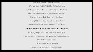Mein Kumpel Spalding- Marsimoto- Lyrics