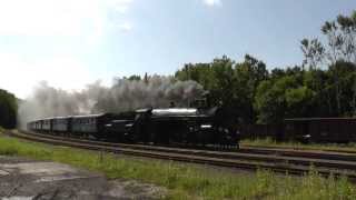 preview picture of video 'Parní lokomotiva 310.23 (Hrboun) - Setkání rakousko-uherských parních lokomotiv'