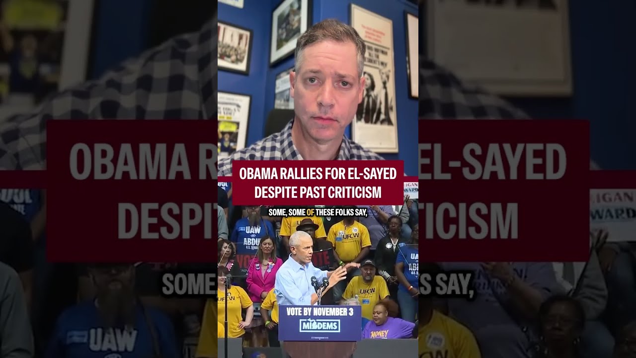 Video: Obama campaigns for El-Sayed in Detroit, downplays past progressive criticisms