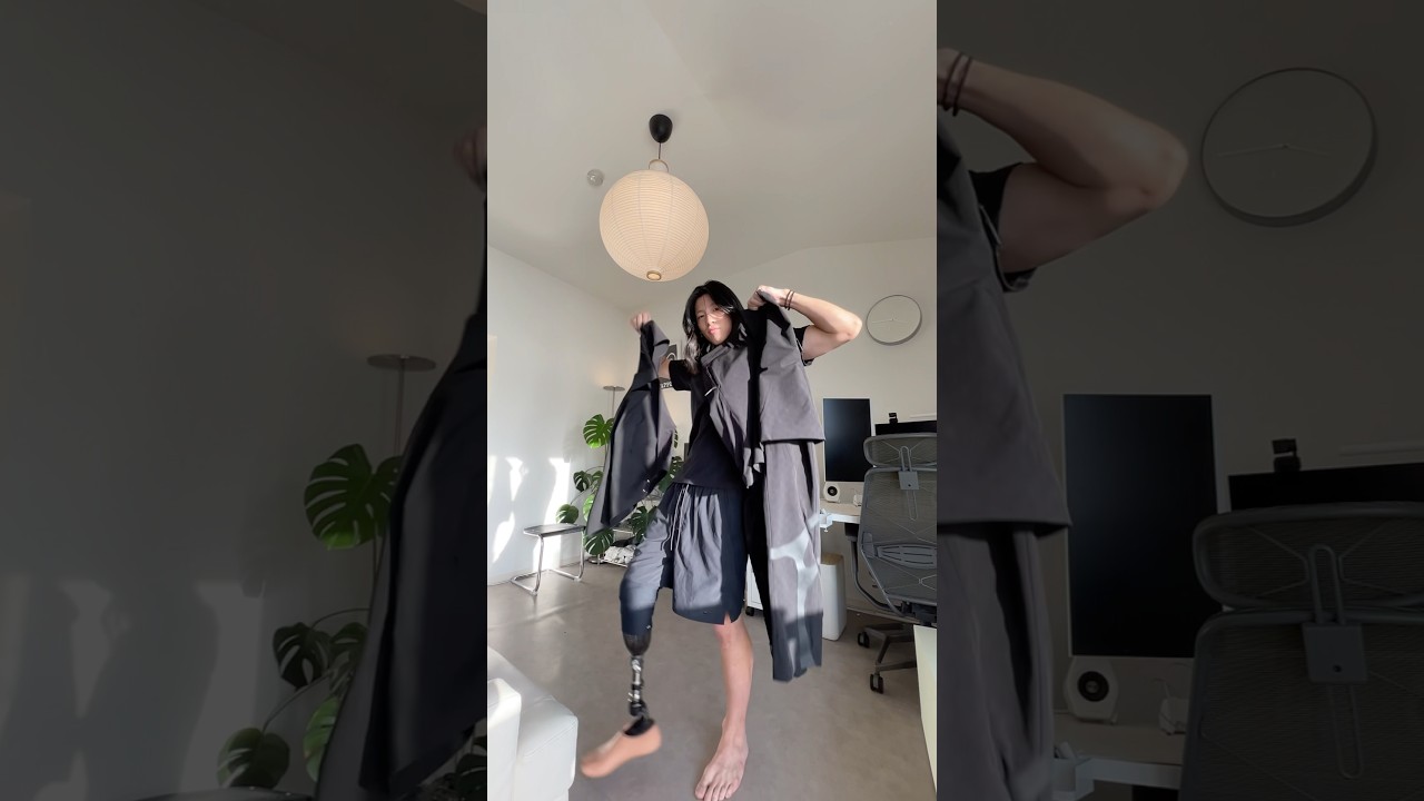 スカートが取り付けられるお気に入りのパンツ履いてみた。