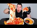 World's Cheesiest Pizza • Chicago Deep Stuffed • MUKBANG
