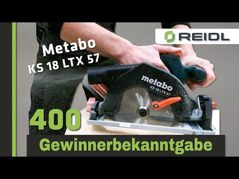 😍🔥Bekanntgabe des Gewinners! Metabo Akku-Handkreissäge KS 18 LTX 57 [GERMAN]!🔥😍