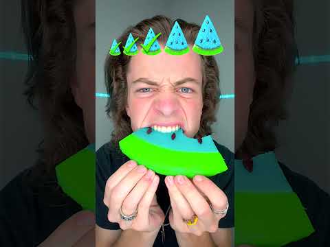 Small, Big, Giant Blue Watermelon!? 🤤