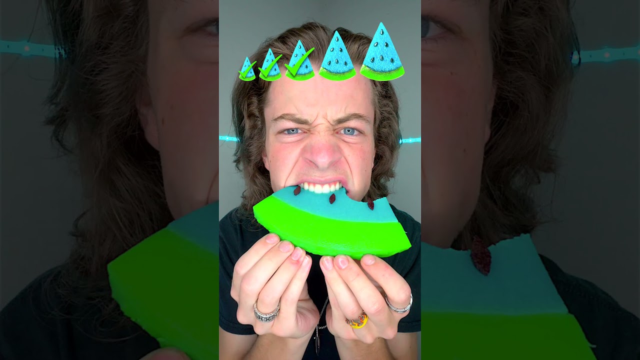 Small, Big, Giant Blue Watermelon!? 🤤