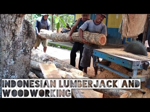 WOODSAWMILL INDONESIA || Beautiful and enchanting wood