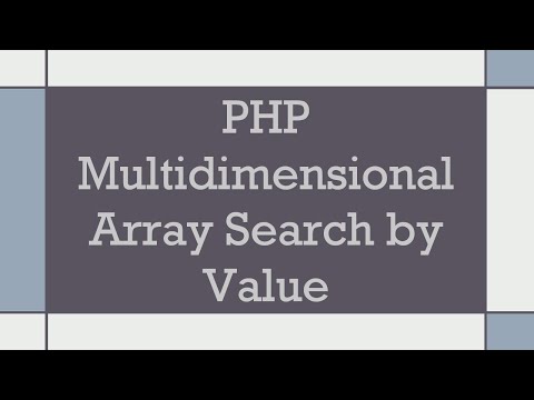 Php Multidimensional Array Search By Value