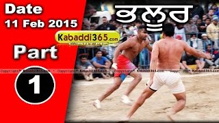 Bhaloor (Moga)  Kabaddi Tournament 11 Feb 2015 Part 1 by Kabaddi365.com