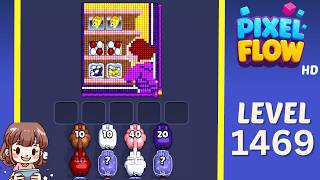 Pixel Flow Level 1469 Solution Walkthrough
