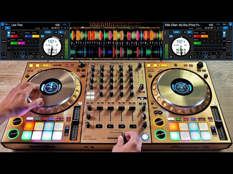 PRO DJ MIXES IN KEY ON THE GOLD DDJ-1000SRT - Fast and Creative DJ Mixing