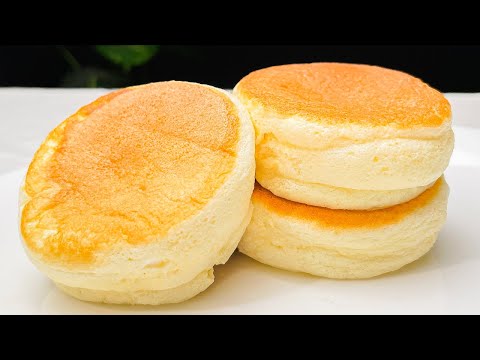 Fluffy and Delicious Japanese Street Food!! Homemade Souffle Pancake !! recipe with $1 ingredients