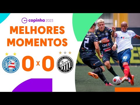 Gols e lances de Bahia x Operário
