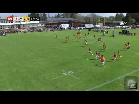 Michael Manson’s 100 meter try for New Zealand school boy team