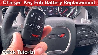 How to replace the Key Fob Remote Battery in a 2022 Dodge Charger