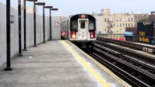 preview picture of video 'MTA NYC Subway Kawasaki R142A #7341 on the (6) Brooklyn Bridge bound arriving at Elder Avenue'