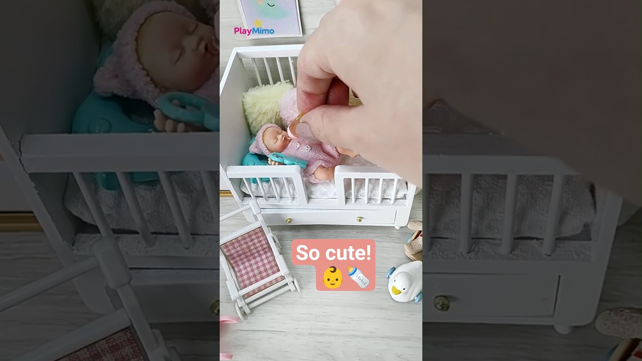 So realistic! My Mini Baby Sleep Routine 🍼✨ #shortsvideo #viral #cute