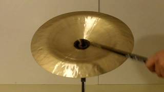 Video thumbnail for Wuhan 16" China available @ www.cymbalsandsnares.com by ILDUCE61