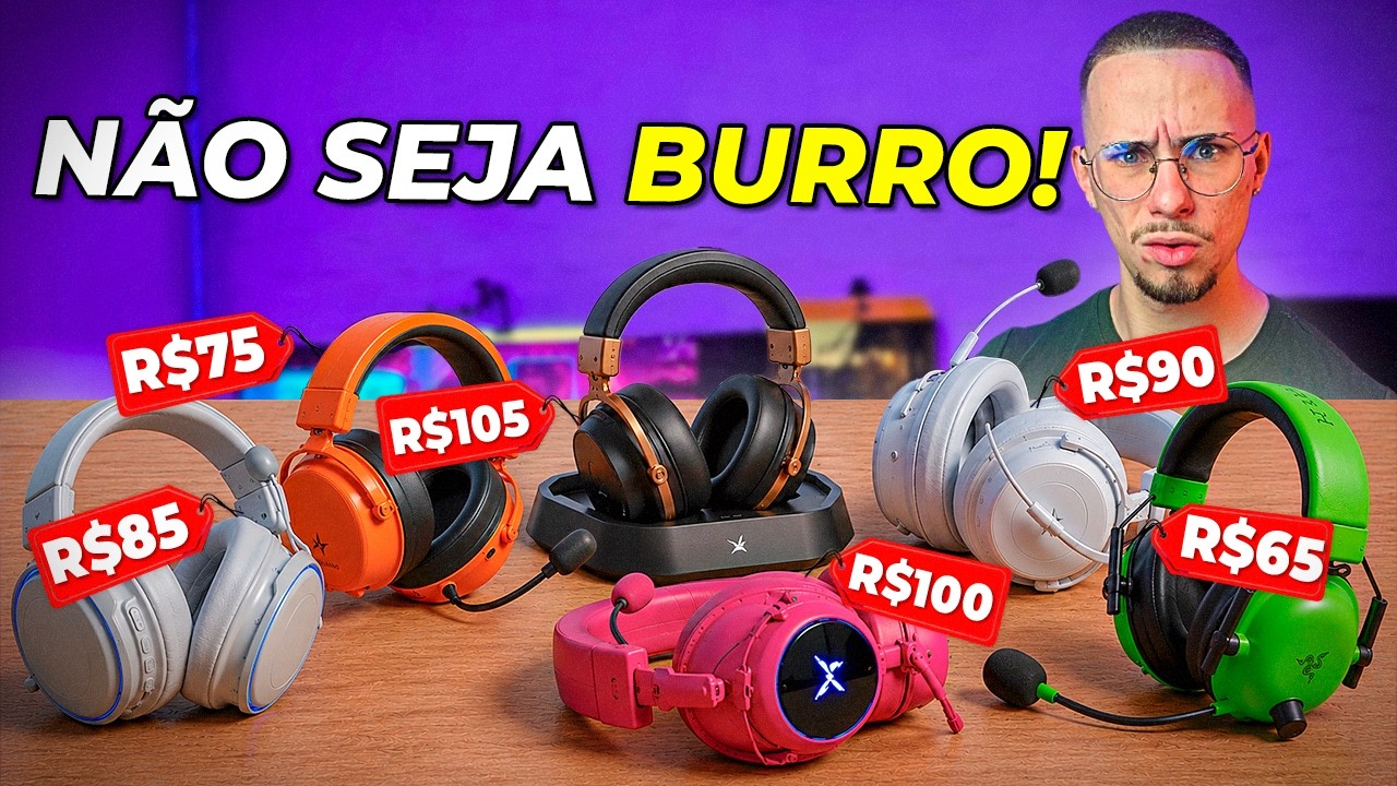 Miniatura da avaliação em vídeo de Headset Gamer Acer Nitro NHW200 Over-ear com Microfone Omnidirecional