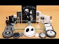Black Vs White Mixing Makeup Eyeshadow Into Slime ASMR