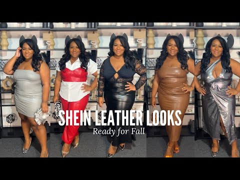 SHEIN CURVE HAUL l LEATHER WEATHER | NICKISTYLESHERCURVES