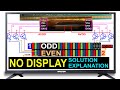 No Light No Picture On LED TV Screen EVEN ODD CKV VCOM TFT LCD VON Explanation