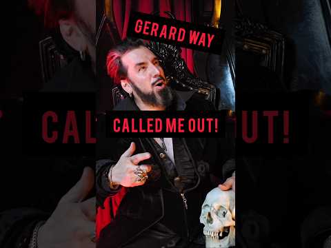 That time Gerard Way called me out!