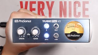 Video thumbnail for Presonus TubePre V2 Tube Preamp Review / Test by Podcastage