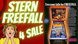 Stern FREEFALL Pinball Machine for sale, in uniqe original condition