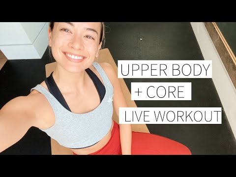 LIVE WORKOUT 4/24/20 - Upper Body and Core workout, no equipment | Dr. LA Thoma Gustin