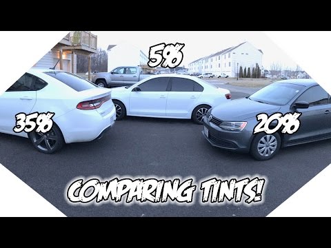 35% vs 20% vs 5% Window Tint! What tint is best for you?